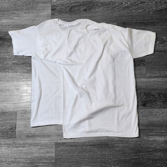 impulse Other - Bundle Of Blank Vintage Made In Canada White Tees. 90s Or 80s Deadstock